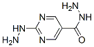 5-Pyrimidinecarboxylic acid, 2-hydrazino-, hydrazide (9CI) Struktur