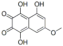 1,4,5-trihydroxy-7-methoxy-naphthalene-2,3-dione Struktur