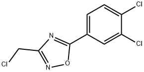 3-(CHLOROMETHYL)-5-(3,4-DICHLOROPHENYL)-1,2,4-OXADIAZOLE Struktur