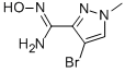 4-BROMO-N'-HYDROXY-1-METHYL-1H-PYRAZOLE-3-CARBOXIMIDAMIDE Struktur