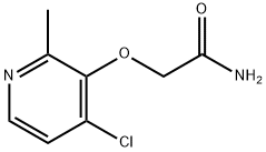 2-[(4-CHLORO-2-METHYL-3-PYRIDYL)OXY]ACETAMIDE Struktur