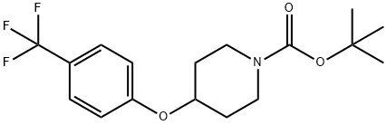 N-BOC-4-(4-TRIFLUOROMETHYLPHENOXY)PIPERIDINE Struktur