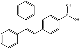 2-Diphenylvinyl)phenylboronic acid Struktur