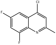 4-CHLORO-6,8-DIFLUORO-2-METHYL-QUINOLINE Struktur