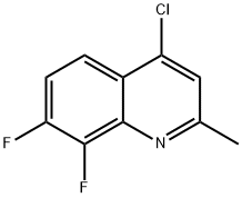 4-Chloro-7,8-difluoro-2-methylquinoline Struktur