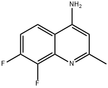 4-Amino-7,8-difluoro-2-methylquinoline Struktur