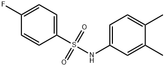 N-(3,4-dimethylphenyl)-4-fluorobenzenesulfonamide Struktur