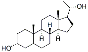 (20S)-pregnane-3alpha,20-diol Struktur