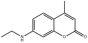 7-(ethylamino)-4-methyl-2-benzopyrone Struktur