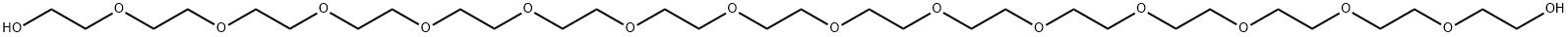 3,6,9,12,15,18,21,24,27,30,33,36,39,42-tetradecaoxatetratetracontane-1,44-diol Struktur