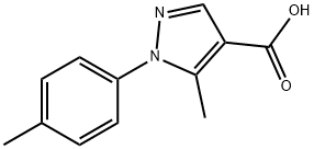 5-METHYL-1-(4-METHYLPHENYL)-1H-PYRAZOLE-4-CARBOXYLIC ACID Struktur