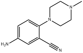 5-amino-2-(4-methylpiperazin-1-yl)benzonitrile Struktur