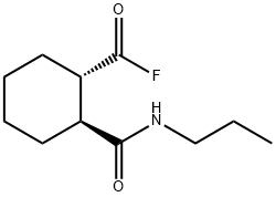 Cyclohexanecarbonyl fluoride, 2-[(propylamino)carbonyl]-, (1S,2S)- (9CI) Struktur