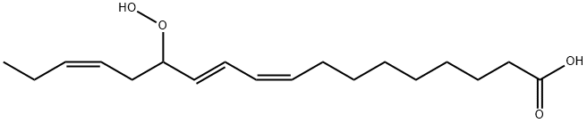 13-hydroperoxy-9,11,15-octadecatrienoic acid Struktur