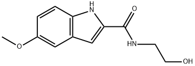 N-(2-Hydroxyethyl)-5-methoxyindole-2-carboxamide Struktur