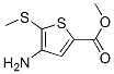 2-Thiophenecarboxylicacid,4-amino-5-(methylthio)-,methylester(9CI) Struktur