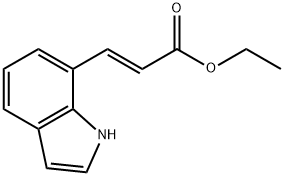 (E)-ethyl 3-(1H-indol-7-yl)acrylate Struktur