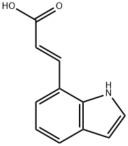 (E)-3-(1H-indol-7-yl)acrylic acid Struktur