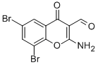 2-AMINO-6,8-DIBROMO-3-FORMYLCHROMONE Struktur