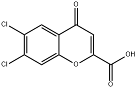 6,7-DICHLOROCHROMONE-2-CARBOXYLIC ACID Struktur