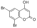 6,8-DIBROMO-4-HYDROXYCOUMARIN Struktur