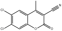 3-CYANO-6,7-DICHLORO-4-METHYLCOUMARIN Struktur