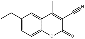 3-CYANO-6-ETHYL-4-METHYLCOUMARIN Struktur