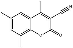 3-CYANO-4,6,8-TRIMETHYLCOUMARIN Struktur