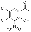 4'',5''-DICHLORO-2''-HYDROXY-3''-NITROACETOPHENONE Struktur