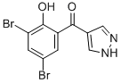 4-(3,5-DIBROMO-2-HYDROXYBENZOYL)PYRAZOLE Struktur