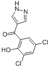 4-(3,5-DICHLORO-2-HYDROXYBENZOYL)PYRAZOLE Struktur