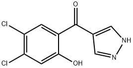 4-(4,5-DICHLORO-2-HYDROXYBENZOYL)PYRAZOLE Struktur