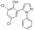 2,4-DICHLORO-6-(1-PHENYL-1H-PYRAZOL-5-YL)PHENOL Struktur