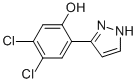 3-(4,5-DICHLORO-2-HYDROXYPHENYL)PYRAZOLE Struktur