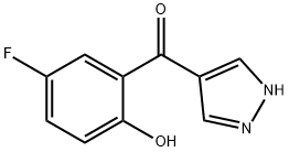 4-(5-FLUORO-2-HYDROXYBENZOYL)PYRAZOLE Struktur