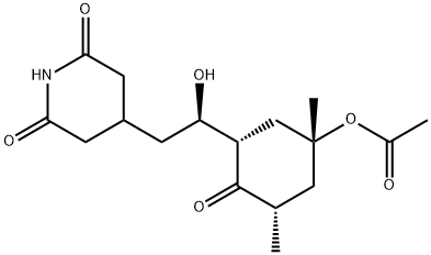 Acetoxycycloheximide Struktur