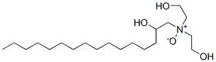 1-[bis(2-hydroxyethyl)amino]hexadecan-2-ol N-oxide Struktur