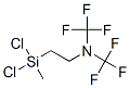 2-[Dichloro(methyl)silyl]-N,N-bis(trifluoromethyl)ethanamine Struktur