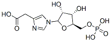 2-[1-[(3R,4S,5R)-3,4-dihydroxy-5-(phosphonooxymethyl)oxolan-2-yl]imidazol-4-yl]acetic acid Struktur