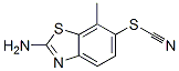 Thiocyanic acid, 2-amino-7-methyl-6-benzothiazolyl ester (9CI) Struktur