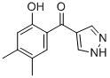 4-(4,5-DIMETHYL-2-HYDROXYBENZOYL)PYRAZOLE Struktur