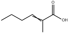 2-METHYL-2-HEXENOIC ACID Structure