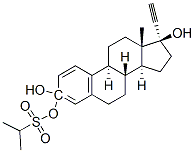 17 alpha-ethinyl-3-isopropylsulfonyloxyestradiol Struktur