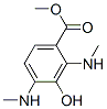 2,4-Bis(methylamino)3-hydroxybenzoic acid methyl ester Struktur