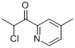 1-Propanone, 2-chloro-1-(4-methyl-2-pyridinyl)- (9CI) Struktur