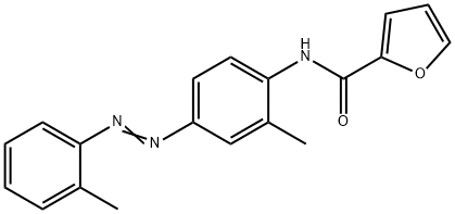 N-[2-Methyl-4-[2-(2-methylphenyl)diazenyl]phenyl]-2-furancarboxamide Struktur