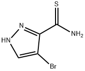 4-BROMO-1H-PYRAZOLE-3-CARBOTHIOAMIDE Struktur