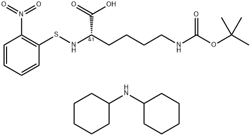 NPS-LYS(BOC)-OH DCHA Struktur