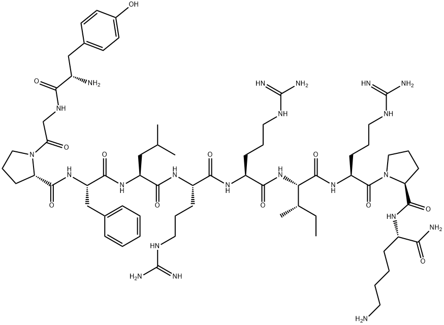 (PRO3)-DYNORPHIN A (1-11) AMIDE Struktur