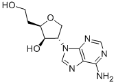 (2R,3R,4S)-4-(6-AMINO-9H-PURIN-9-YL)-2-(2-HYDROXYETHYL)-TETRAHYDROFURAN-3-OL Struktur